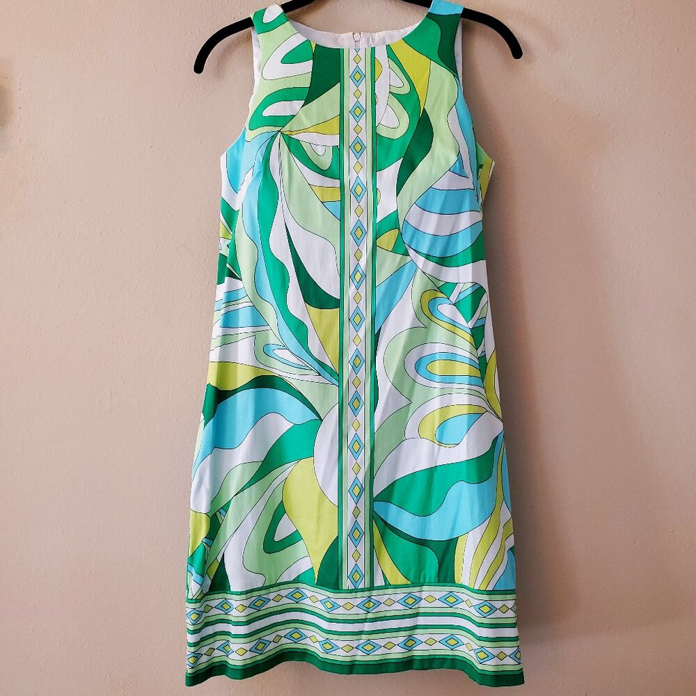 London Times 70's style sleeveless mini-dress - size 2